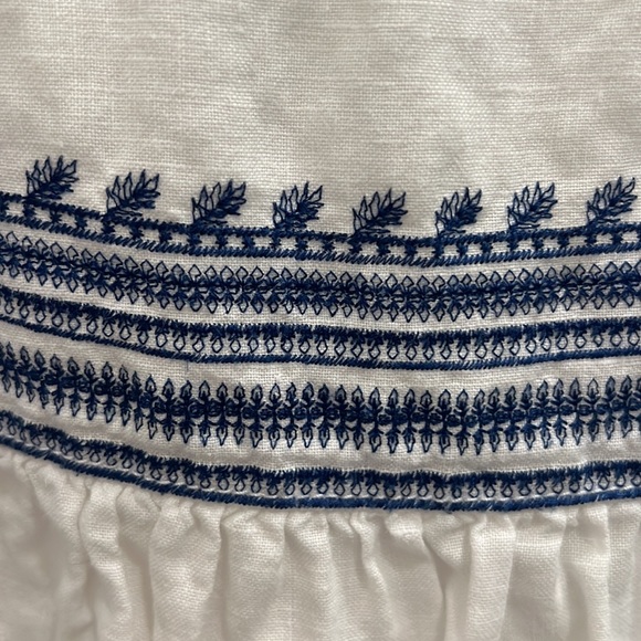Embroidered Linen Madewell Top - Picture 3 of 3